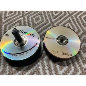21‎ DVD+R 8x 4.7GB 120Min + 23 CD-R 700M 48x 80min New Unused